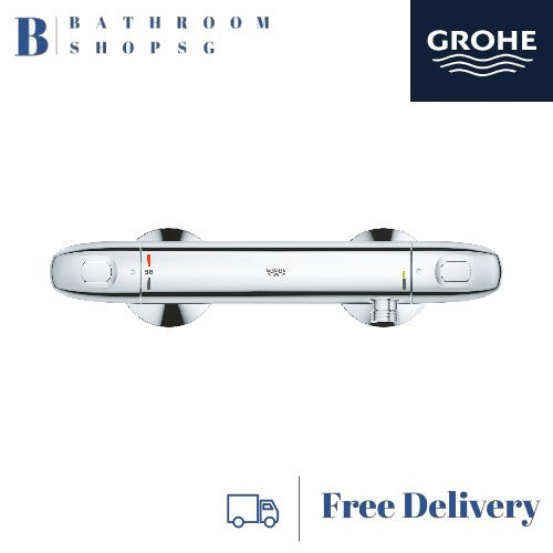 Grohe Grohtherm 1000 Thermostat Exposed Shower mixer 34814003 | Bathroom Wall Mount Faucet