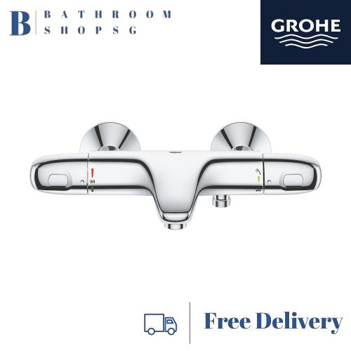 Grohe Grohtherm 1000 Thermostat Exposed bath mixer 34816003 | Wall Mount Shower Faucet