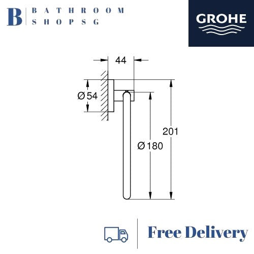 Grohe 40365001 Essentials Towel Ring | Grohe Bathroom Accessories