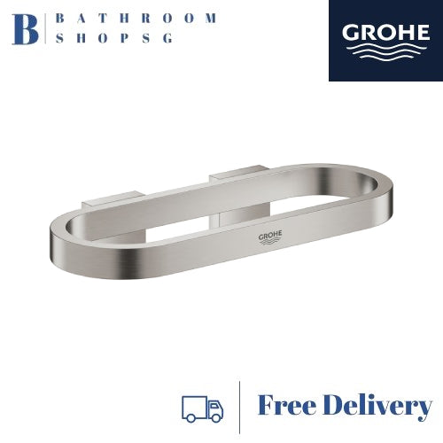 Grohe 41035DC0 Selection Towel Ring Supersteel | Bathroom Accessories