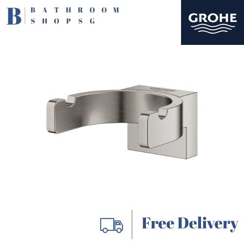Grohe 41049DC0 Selection Double Robe Hook | Grohe Bathroom Accessories