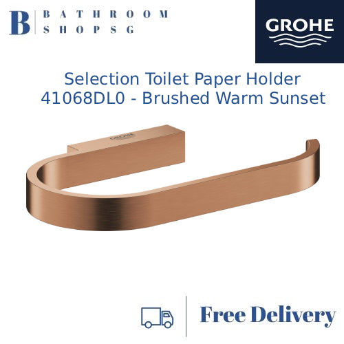 Grohe Selection Toilet Paper Roll Holder 41068000 and PVD Colors | Bathroom Accessories