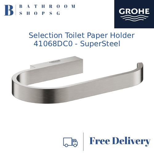 Grohe Selection Toilet Paper Roll Holder 41068000 and PVD Colors | Bathroom Accessories