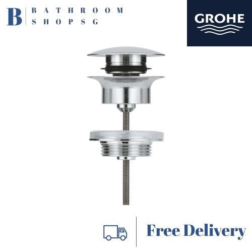 Grohe 65807000 Waste Set With Push-open Plug for Bathroom Basin