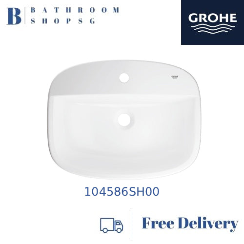 Grohe Bau Vessel Square Basin with Deck bundle Grohe Cubeo Basin Mixer 1017550000