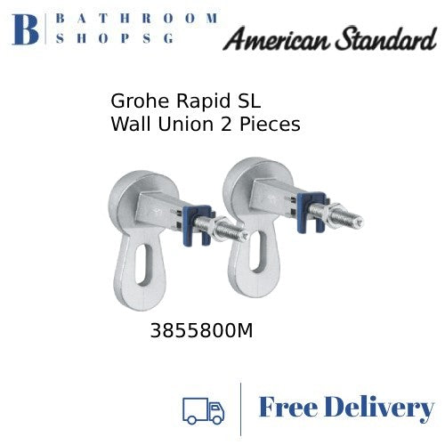 American Standard Acacia Supasleek WH Toilet CL31197 Bundle with Grohe Rapid SL Brackets Cistern and Flush Plate Set