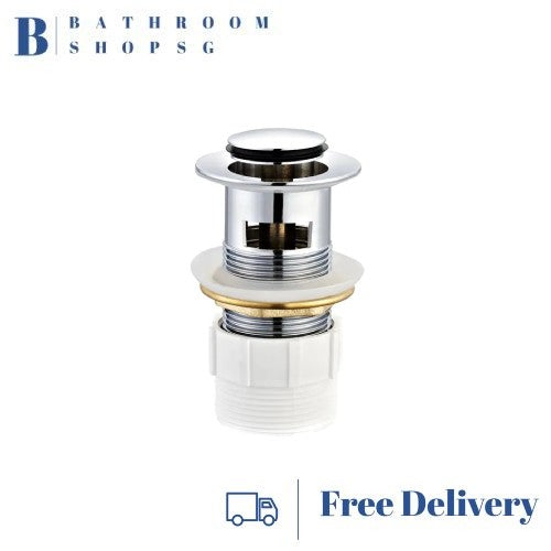 Chrome 32mm Pop-up Waste Set with Overflow 1 1/4" for Bathroom Basin
