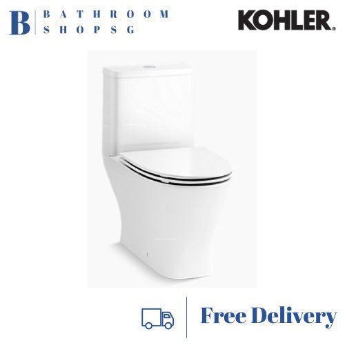 Kohler Reach Up One-Piece Rimless Toilet Bowl with Slim Seat and Cover K-28628K-0