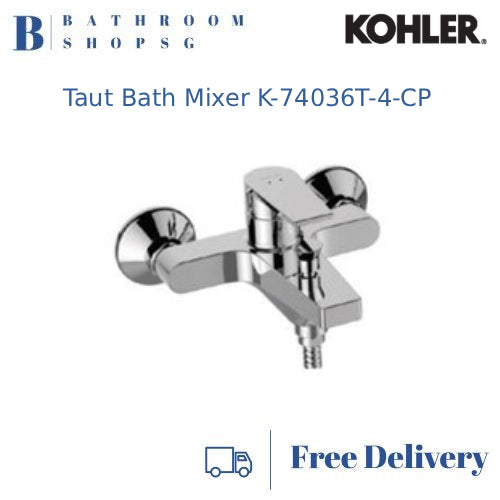 Kohler Taut Wall Mount Bath Mixer K-74036T with Rainjoy Slide Bar Hose Hand Shower Full Set