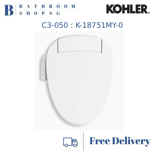 Kohler C3-050 Electronic Bidet Seat and Cover K-18751MY-0