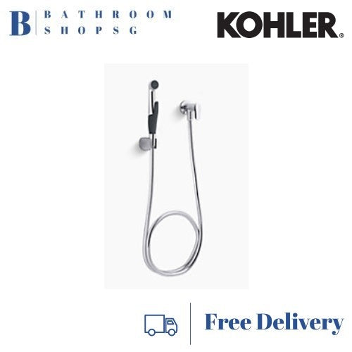 Kohler Luxe Hygiene Bidet Spray K-77364K-CP Chrome Antibacterial Bidet Spray with Wall Bracket