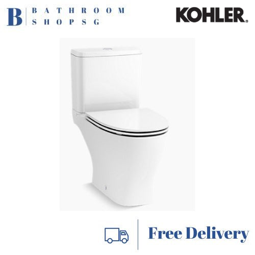 Kohler Reach Up NBTW Two-piece Elongated Toilet Bowl with Slim Seat and Cover K-31114K-0