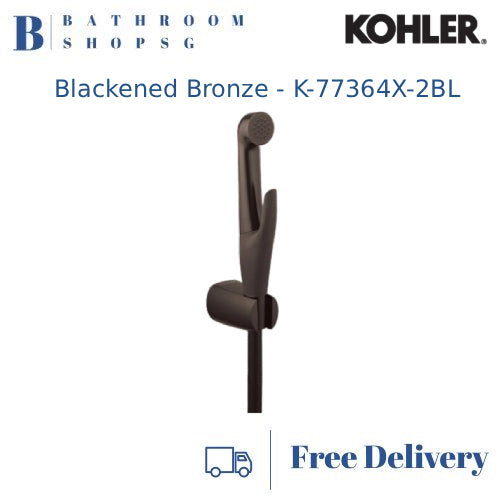 Kohler Luxe Hygiene Bidet Spray K-77364K Antibacterial Bidet Spray with Wall Bracket