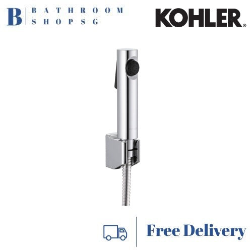 Kohler Cuff Hygiene Toilet Bidet Spray Set with Hose and Bracket K-98100X Chrome White Black