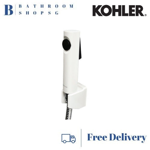 Kohler Cuff Hygiene Toilet Bidet Spray Set with Hose and Bracket K-98100X Chrome White Black