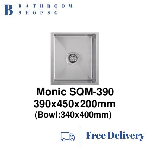 Monic SQM-390 Single Bowl Stainless Steel Kitchen Sink