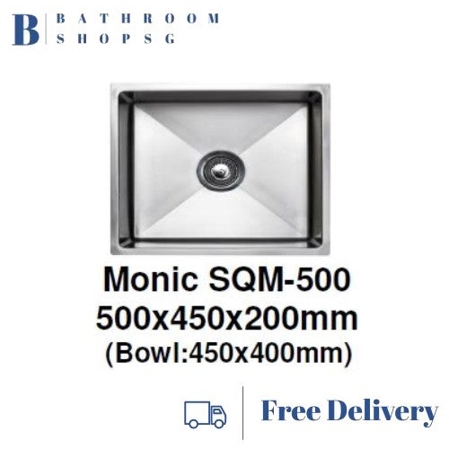 Monic SQM-500 Single Bowl Stainless Steel Kitchen Sink