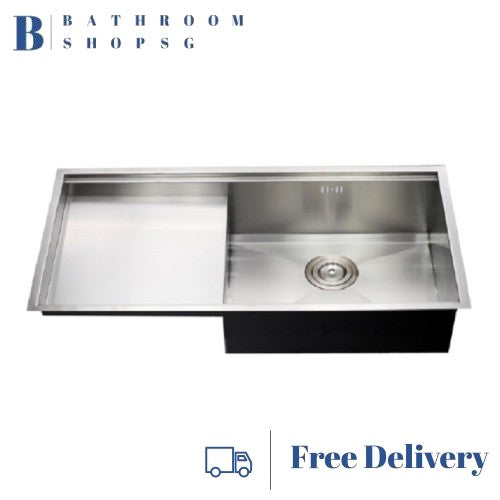 Monic SQM-730-D Single Bowl with Drainer Stainless Steel Kitchen Sink