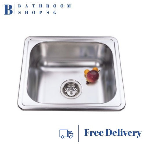 Monic i-550 Stainless Steel Inset Mount Single Bowl Kitchen Sink