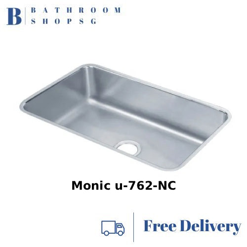 Monic u-762-NC Stainless Steel Under mount Single Bowl Narrow Corner Kitchen Sink