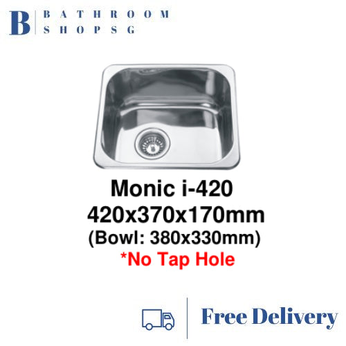 Monic i-420 Single Bowl Stainless Steel Kitchen Sink