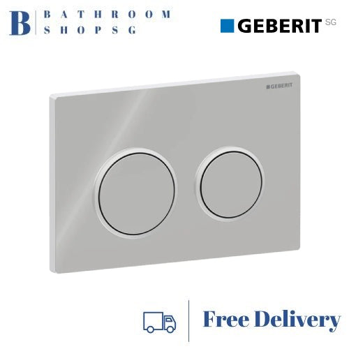 Geberit Omega 20 Actuator Plate 115.085.KH.1 | Bright Chrome Plate and Button