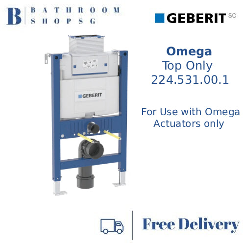 Geberit Omega Duofix Element Concealed Cistern Full Frame 224.531.00.1 Top Operated