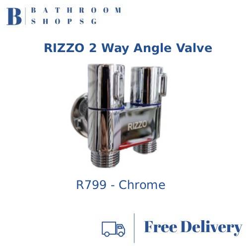 ADL 2 Way Angle Valve R779 | RIZZO Toilet Bidet 2 Way Angle Valve | Bathroom Water Divider