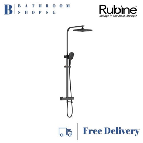 Rubine Rainshower Column with Mixer RSC-THERMO-S41CH Chrome | RSC-THERMO-S41BK Matt Black