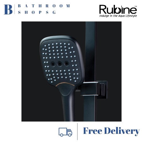 Rubine Rainshower Column with Mixer RSC-THERMO-S41CH Chrome | RSC-THERMO-S41BK Matt Black