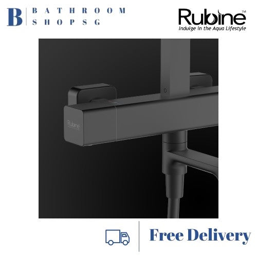 Rubine Rainshower Column with Mixer RSC-THERMO-S41CH Chrome | RSC-THERMO-S41BK Matt Black