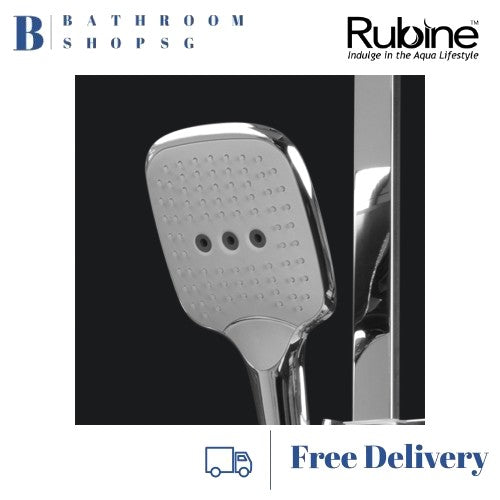Rubine Rainshower Column with Mixer RSC-THERMO-S41CH Chrome | RSC-THERMO-S41BK Matt Black