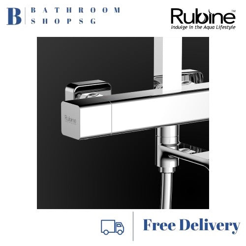 Rubine Rainshower Column with Mixer RSC-THERMO-S41CH Chrome | RSC-THERMO-S41BK Matt Black