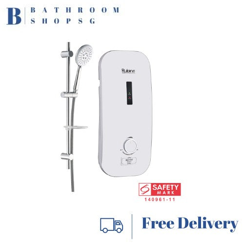 Rubine RWH-1388 Electric Instant Water Heater 1388B Black | 1388W White