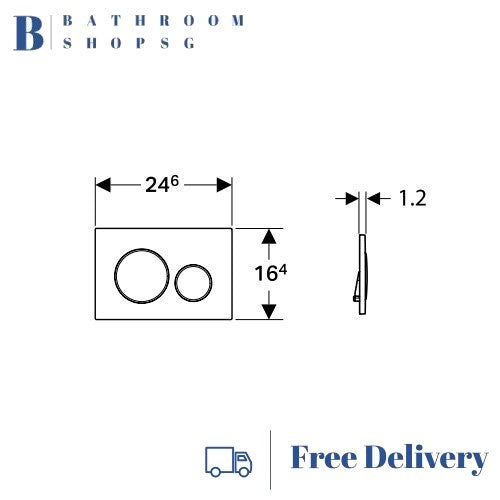 Geberit Sigma20 Actuator Plate 115.882.KK.1 | White Gold Toilet flush plate