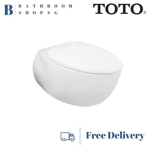 TOTO Le Muse CW812RJT2 Wall Hung Toilet Bowl with TCW08S Ecowasher Manual Bidet Seat
