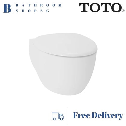 TOTO Le Muse Wall Hung Toilet Bowl with Seat Cover CW812RJT2