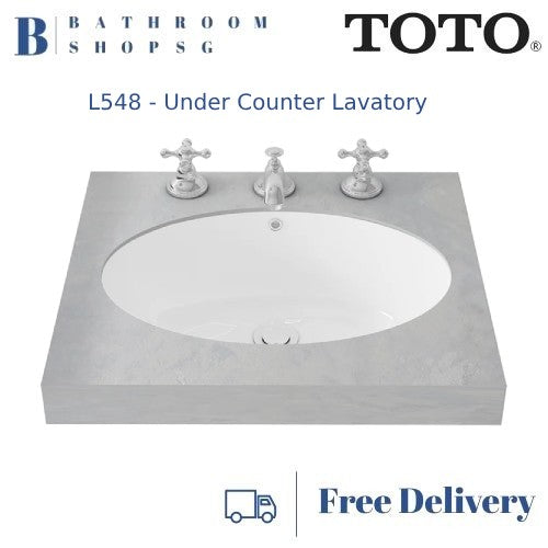 TOTO Under Counter Lavatory Basin L548 | Toto Wash Basin