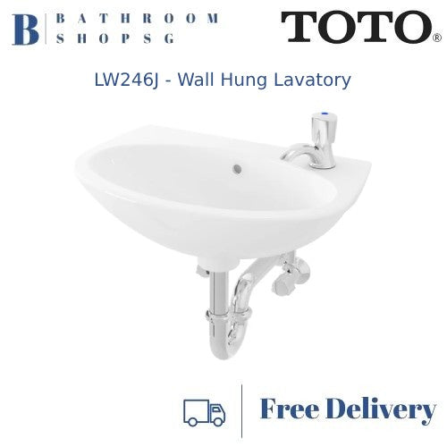 TOTO Wall Hung Counter Lavatory LW246J | Toto Wash Basin