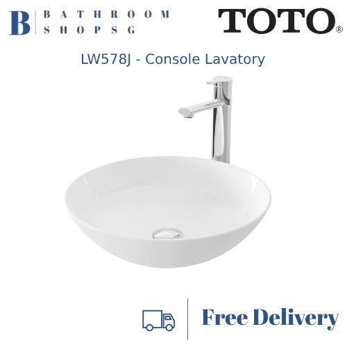 TOTO Console Lavatory LW578J | Toto Vessel Wash Basin