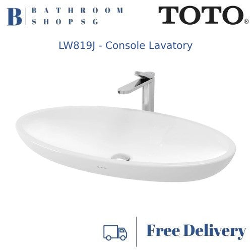 TOTO Le Muse Console Lavatory LW819J | Toto Counter Top Wash Basin