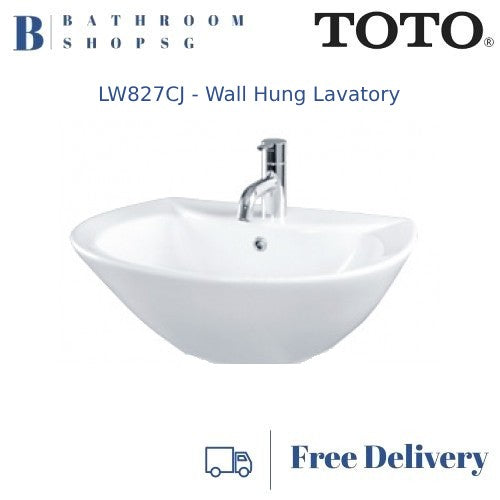 TOTO Avante Wall Hung Lavatory LW827CJ | Toto Wash Basin