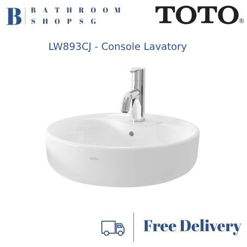 TOTO OMNI+ Console Lavatory LW893CJ | Toto Counter Top Wash Basin