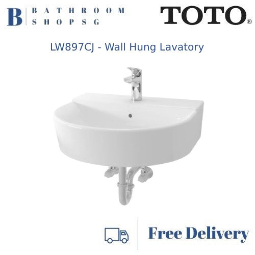 TOTO OMNI+ Wall Hung Lavatory LW897CJ | Toto Wash Basin