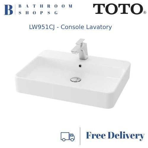 TOTO TOJA Console Lavatory LW951CJ | Toto Counter Top Wash Basin