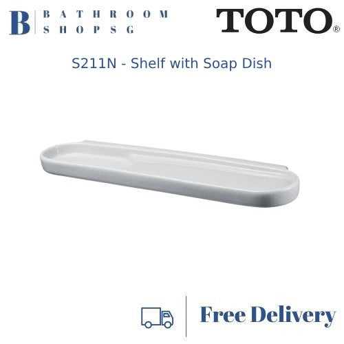 TOTO Ceramic Shelf with Soap Dish S211N | TOTO Bathroom Accessories