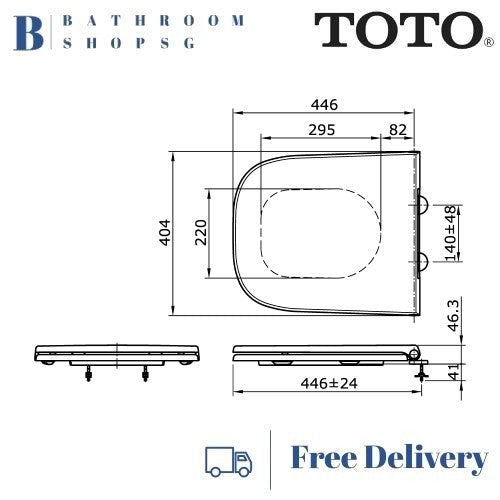 TOTO Duroplast Soft Closing Toilet Seat and Cover TC273SJ