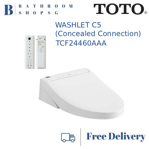 TOTO Washlet C5 Concealed Connection TCF24460AAA Electric Bidet Seat with Remote Control