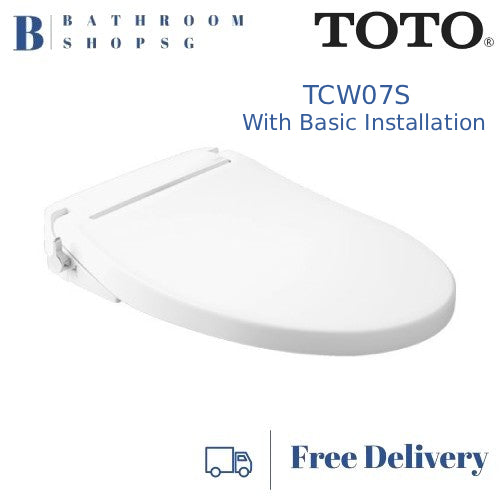 TOTO Ecowasher Manual Bidet Seat TCW07S with Basic Installation
