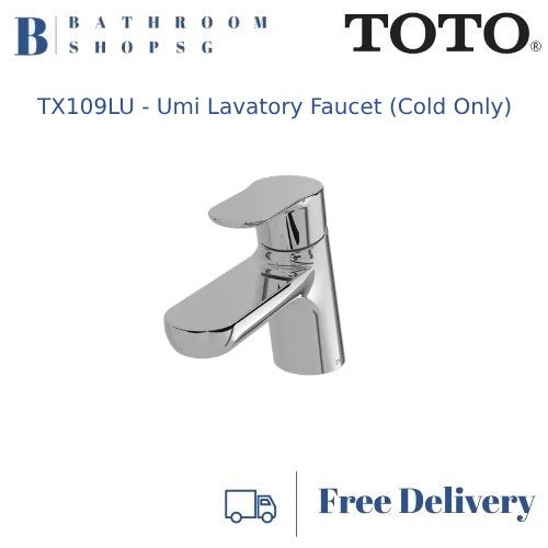 TOTO UMI Single Lever Lavatory Faucet Cold Only TX109LU | TOTO Basin Mixer